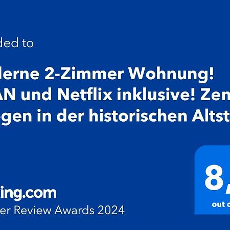 Moderne 2-Zimmer Wohnung! Wlan Und Netflix Inklusive! Zentral Gelegen In Der Historischen Altstadt! Stade Exterior photo